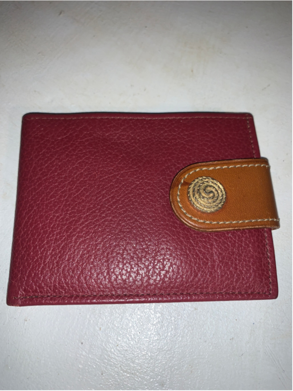 Women's Tilley Leather Wallet One Size Red and Brown
